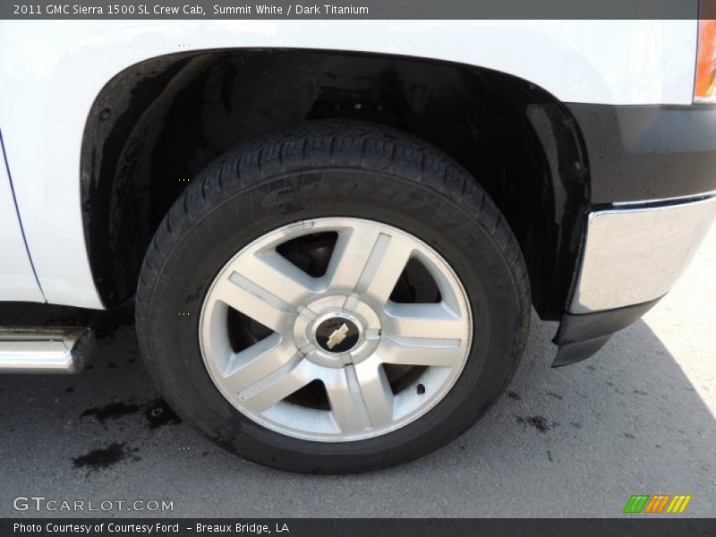 Summit White / Dark Titanium 2011 GMC Sierra 1500 SL Crew Cab