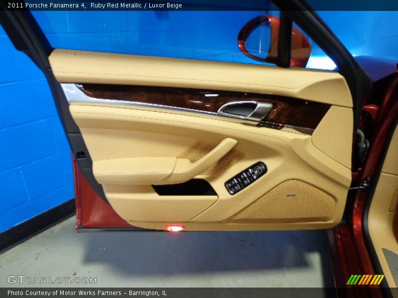 Ruby Red Metallic / Luxor Beige 2011 Porsche Panamera 4