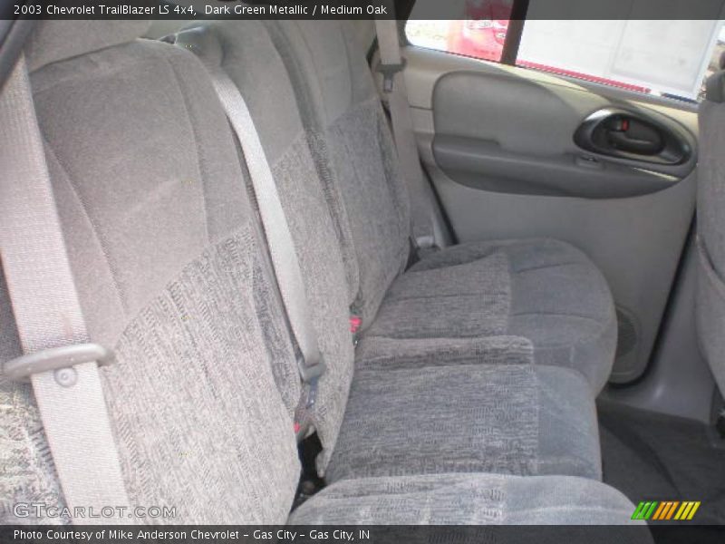 Dark Green Metallic / Medium Oak 2003 Chevrolet TrailBlazer LS 4x4