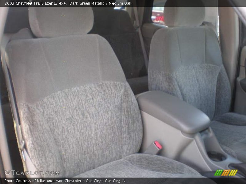 Dark Green Metallic / Medium Oak 2003 Chevrolet TrailBlazer LS 4x4