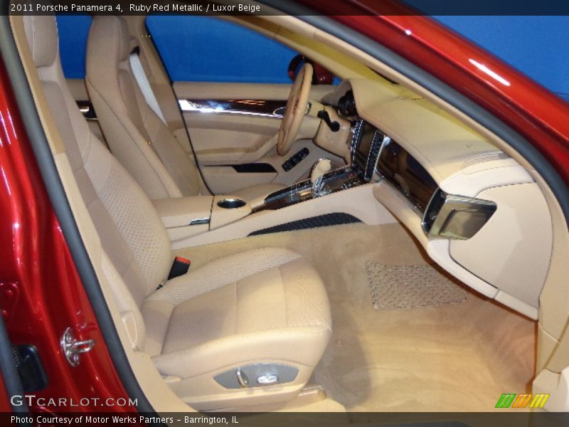 Ruby Red Metallic / Luxor Beige 2011 Porsche Panamera 4