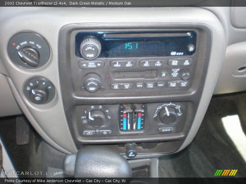 Dark Green Metallic / Medium Oak 2003 Chevrolet TrailBlazer LS 4x4