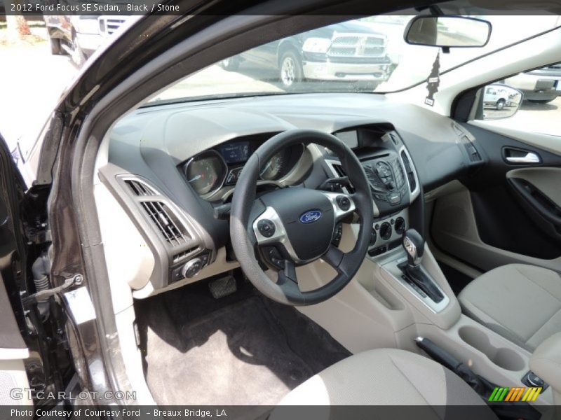 Black / Stone 2012 Ford Focus SE Sedan