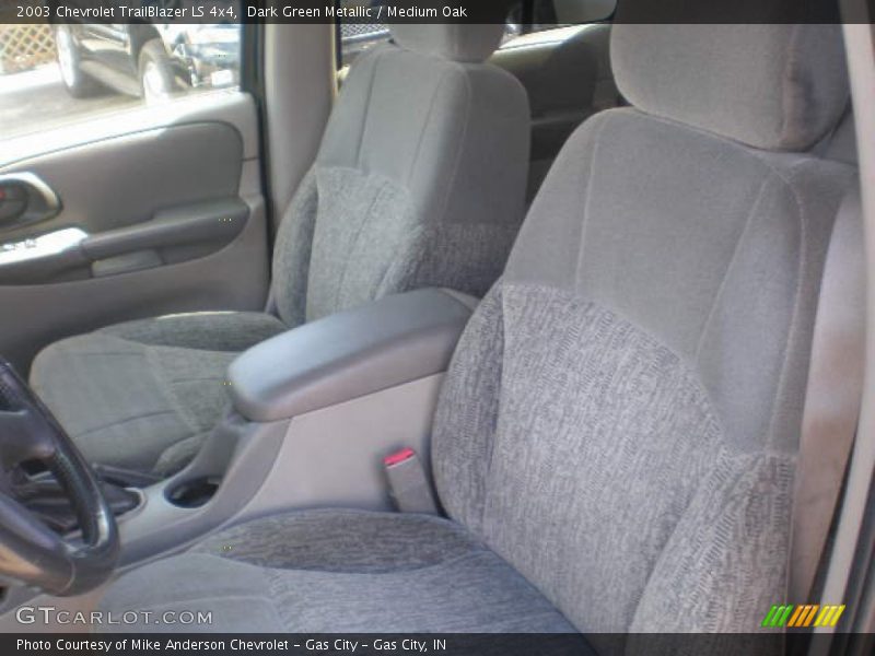Dark Green Metallic / Medium Oak 2003 Chevrolet TrailBlazer LS 4x4