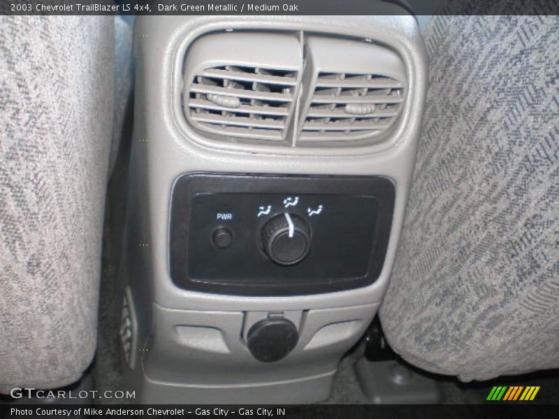 Dark Green Metallic / Medium Oak 2003 Chevrolet TrailBlazer LS 4x4