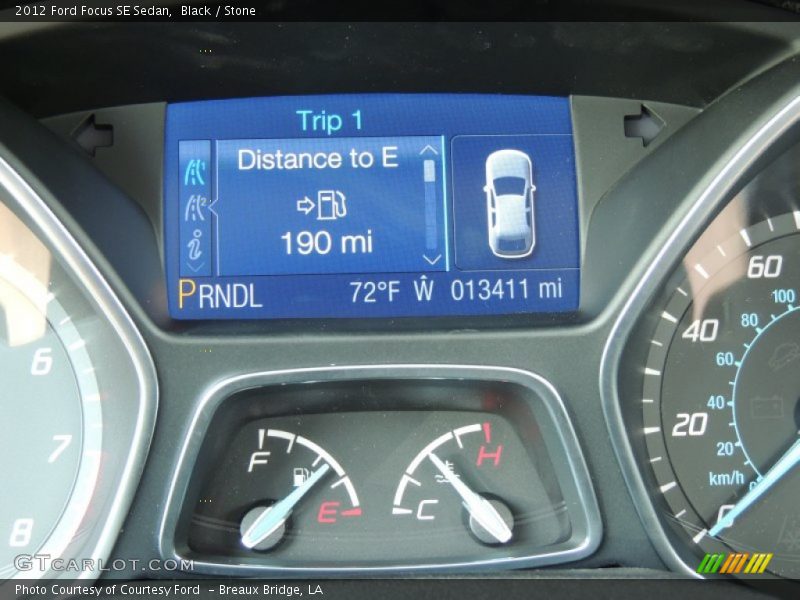 Black / Stone 2012 Ford Focus SE Sedan