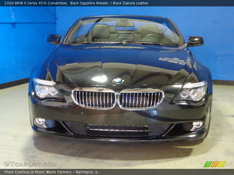 Black Sapphire Metallic / Black Dakota Leather 2009 BMW 6 Series 650i Convertible