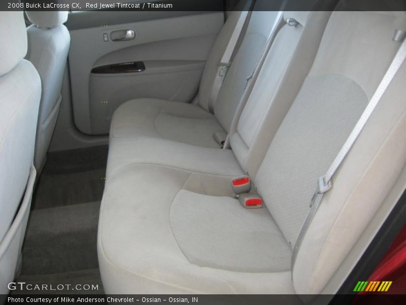 Rear Seat of 2008 LaCrosse CX