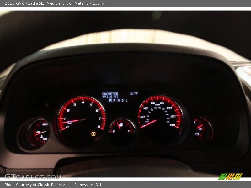 Medium Brown Metallic / Ebony 2010 GMC Acadia SL