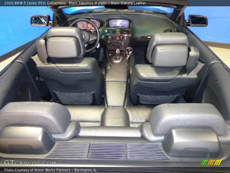 Black Sapphire Metallic / Black Dakota Leather 2009 BMW 6 Series 650i Convertible