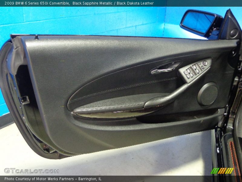 Black Sapphire Metallic / Black Dakota Leather 2009 BMW 6 Series 650i Convertible