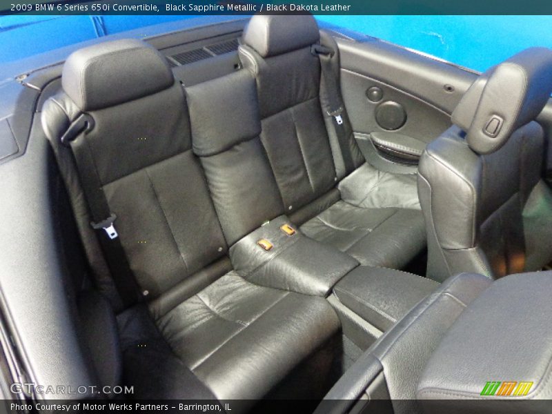 Black Sapphire Metallic / Black Dakota Leather 2009 BMW 6 Series 650i Convertible