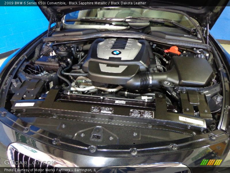 Black Sapphire Metallic / Black Dakota Leather 2009 BMW 6 Series 650i Convertible