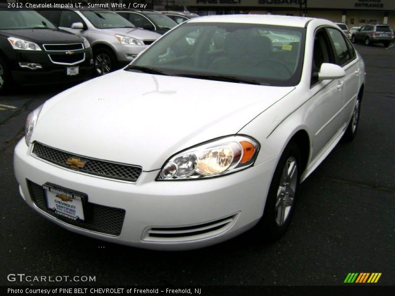 Summit White / Gray 2012 Chevrolet Impala LT