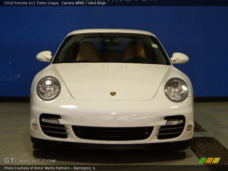 Carrara White / Sand Beige 2010 Porsche 911 Turbo Coupe