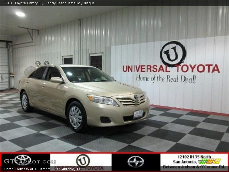 Sandy Beach Metallic / Bisque 2010 Toyota Camry LE