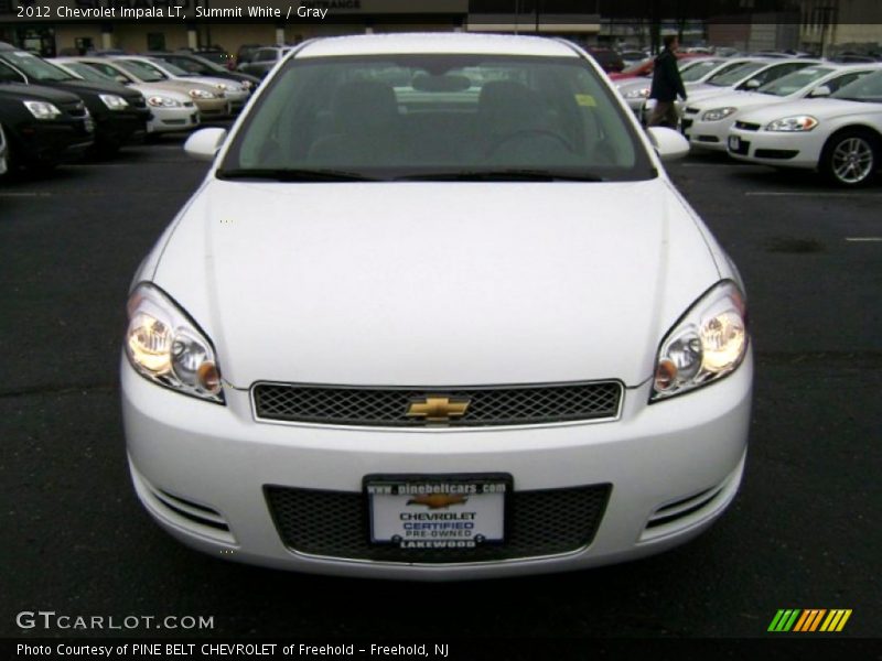Summit White / Gray 2012 Chevrolet Impala LT