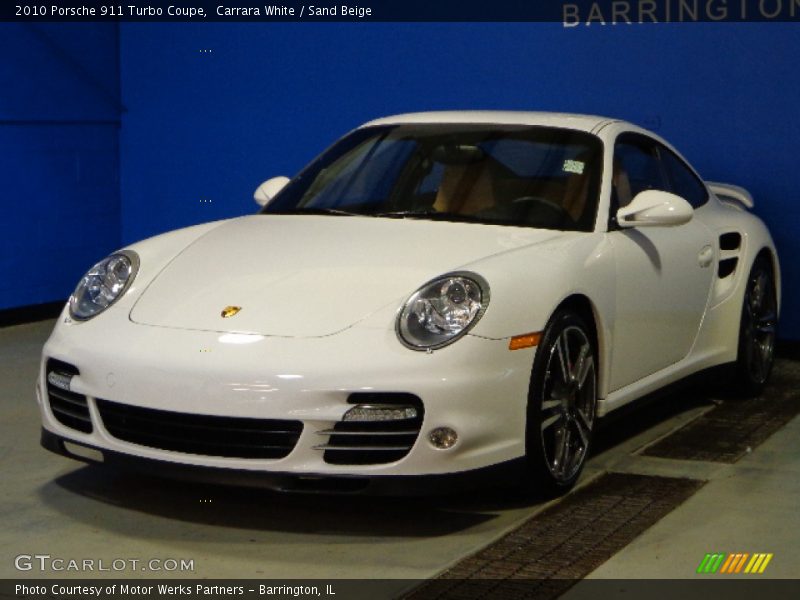 Carrara White / Sand Beige 2010 Porsche 911 Turbo Coupe