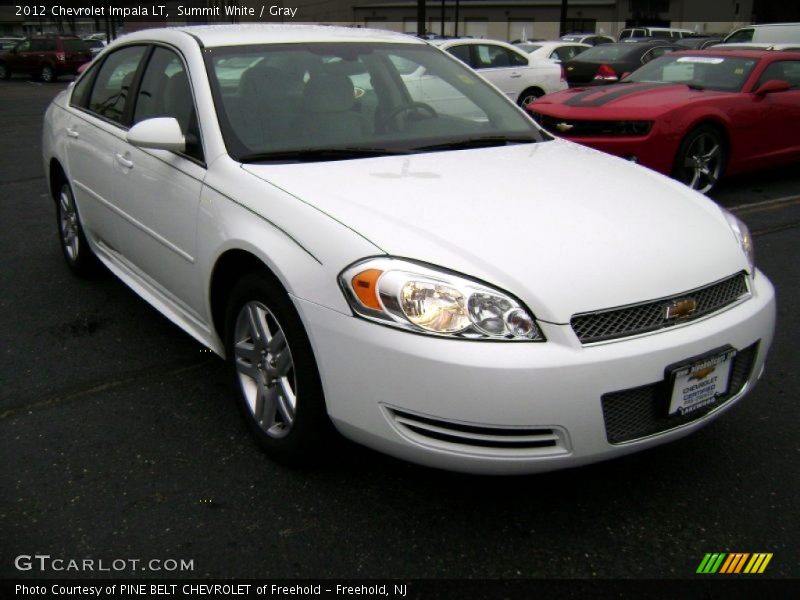 Summit White / Gray 2012 Chevrolet Impala LT