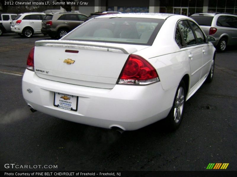Summit White / Gray 2012 Chevrolet Impala LT