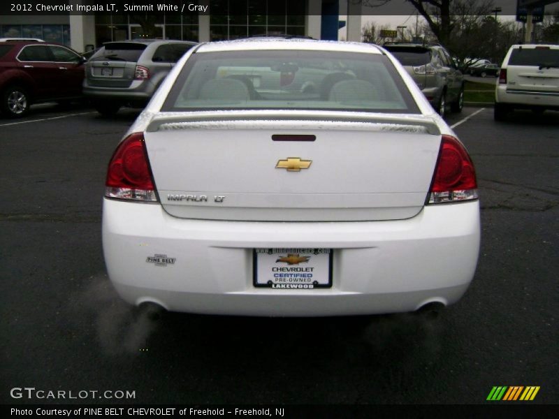 Summit White / Gray 2012 Chevrolet Impala LT