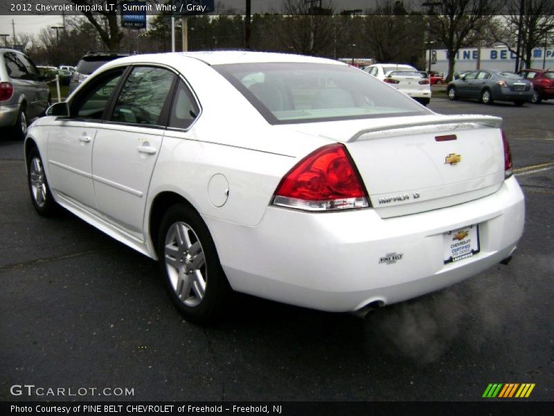 Summit White / Gray 2012 Chevrolet Impala LT