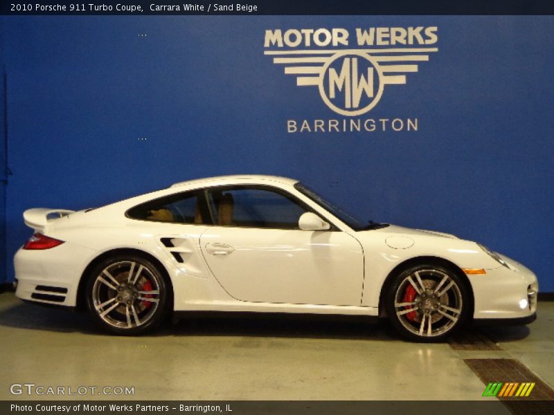 Carrara White / Sand Beige 2010 Porsche 911 Turbo Coupe