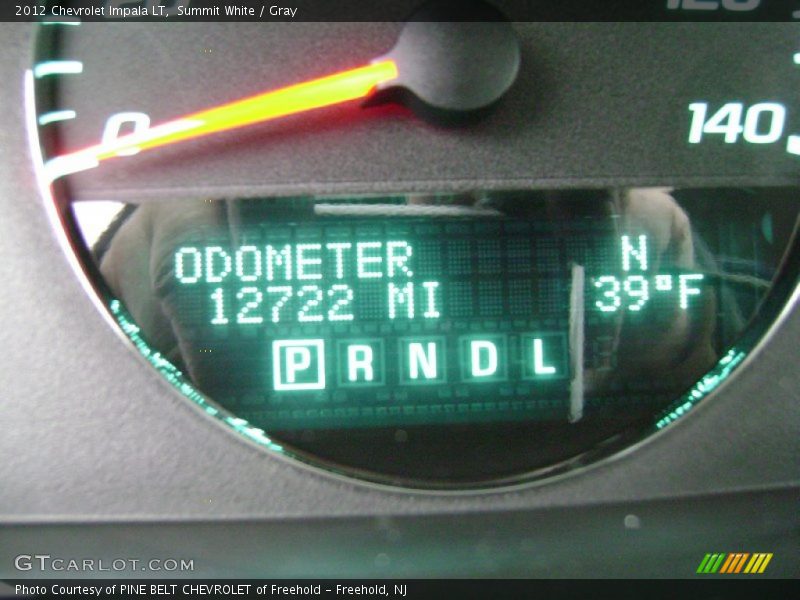 Summit White / Gray 2012 Chevrolet Impala LT