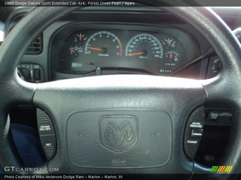 Forest Green Pearl / Agate 2000 Dodge Dakota Sport Extended Cab 4x4