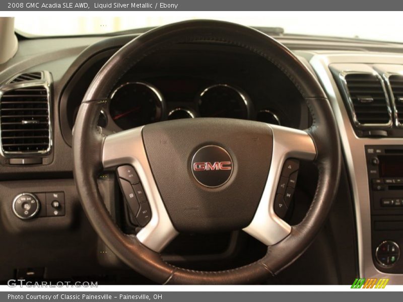 Liquid Silver Metallic / Ebony 2008 GMC Acadia SLE AWD