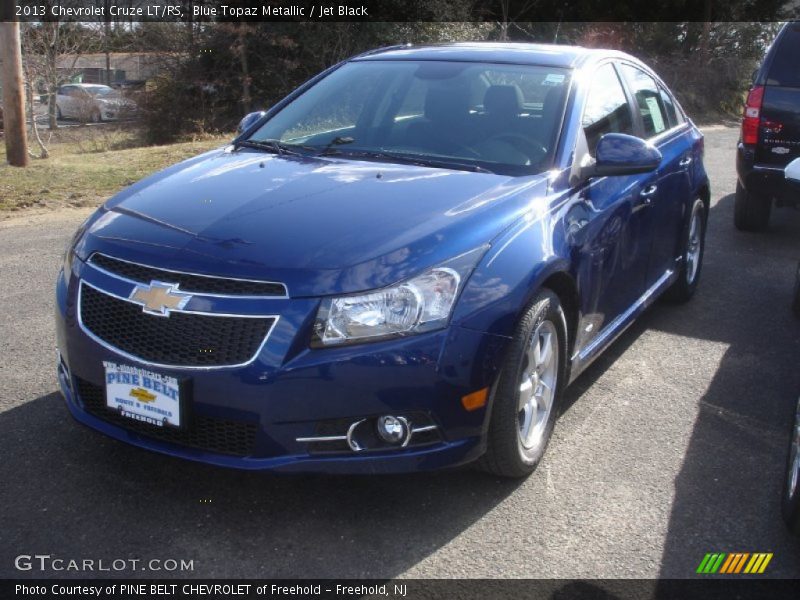 Blue Topaz Metallic / Jet Black 2013 Chevrolet Cruze LT/RS