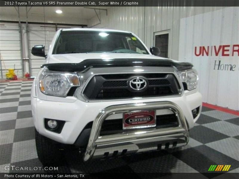 Super White / Graphite 2012 Toyota Tacoma V6 SR5 Prerunner Double Cab