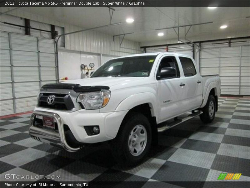 Super White / Graphite 2012 Toyota Tacoma V6 SR5 Prerunner Double Cab