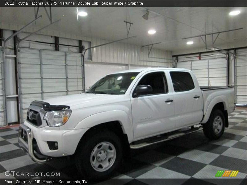 Super White / Graphite 2012 Toyota Tacoma V6 SR5 Prerunner Double Cab