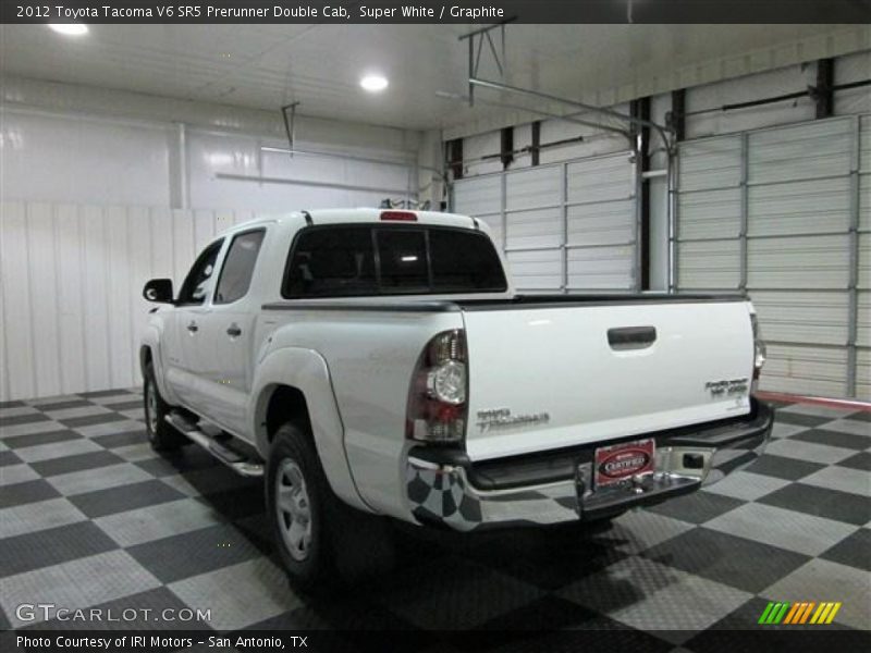 Super White / Graphite 2012 Toyota Tacoma V6 SR5 Prerunner Double Cab