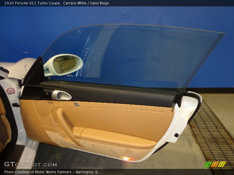 Carrara White / Sand Beige 2010 Porsche 911 Turbo Coupe
