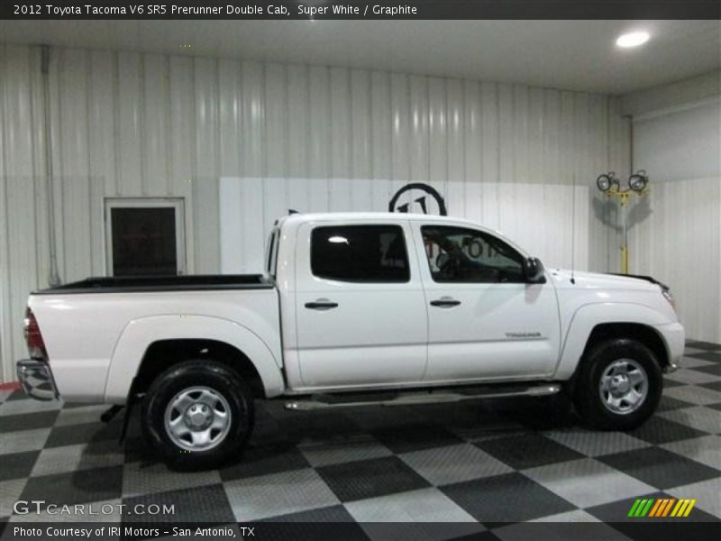 Super White / Graphite 2012 Toyota Tacoma V6 SR5 Prerunner Double Cab