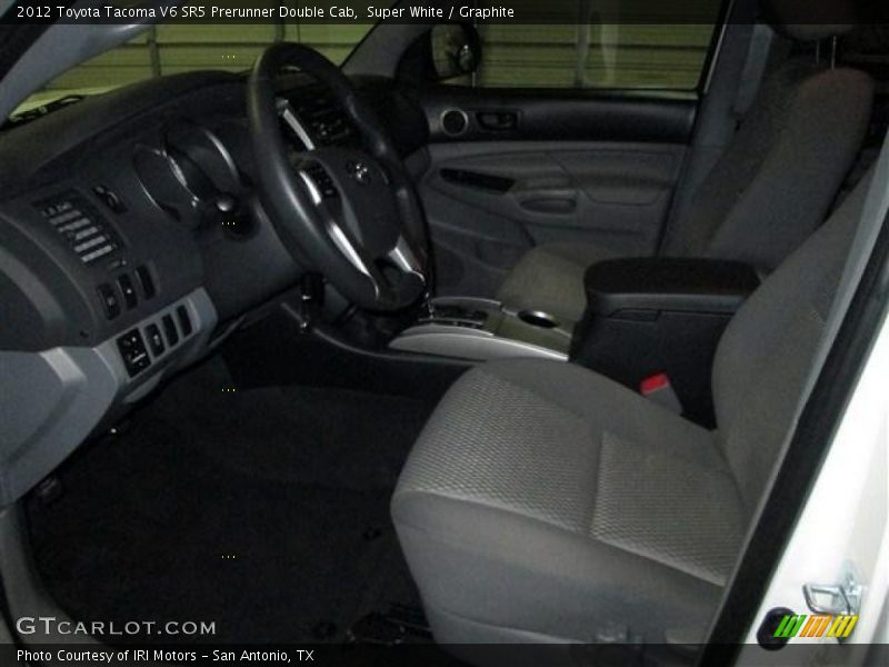 Super White / Graphite 2012 Toyota Tacoma V6 SR5 Prerunner Double Cab