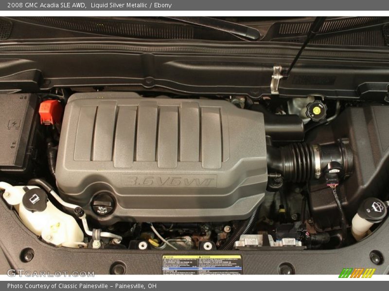 Liquid Silver Metallic / Ebony 2008 GMC Acadia SLE AWD