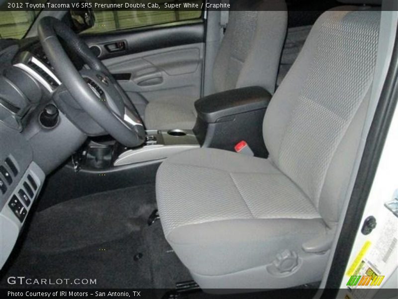 Super White / Graphite 2012 Toyota Tacoma V6 SR5 Prerunner Double Cab