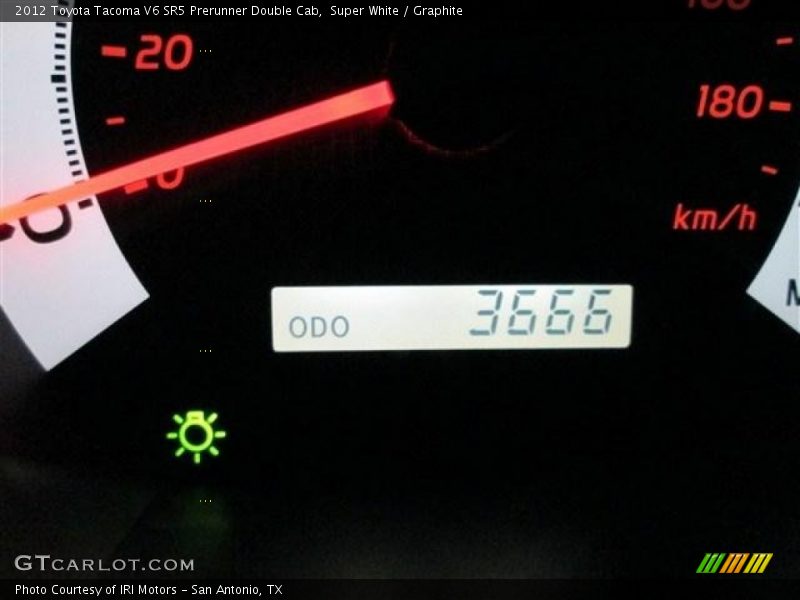 Super White / Graphite 2012 Toyota Tacoma V6 SR5 Prerunner Double Cab