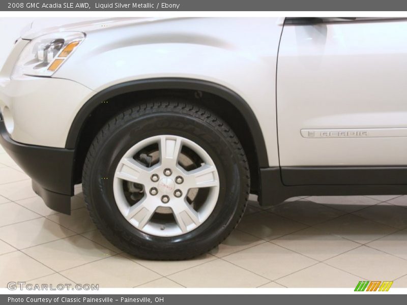 Liquid Silver Metallic / Ebony 2008 GMC Acadia SLE AWD