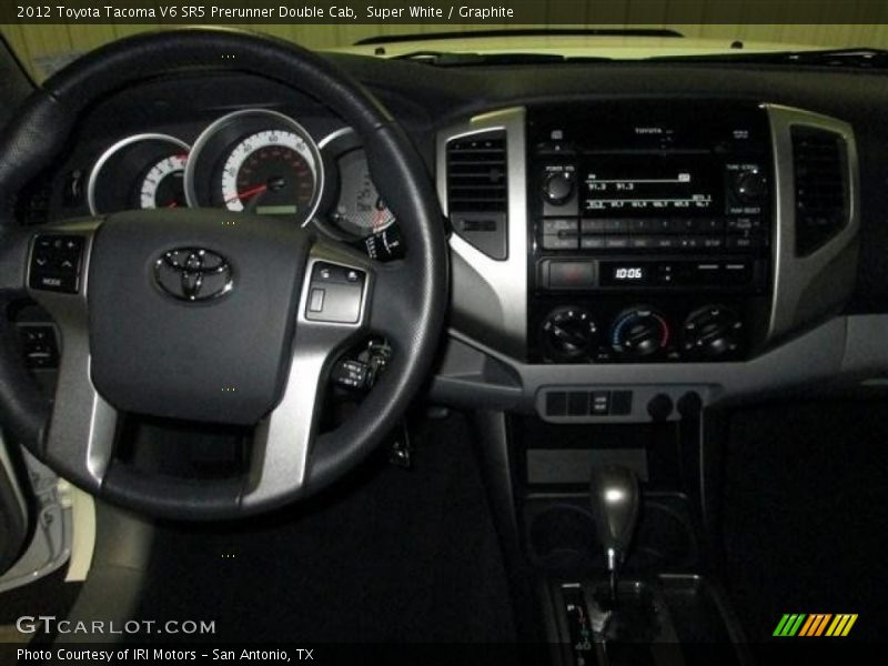 Super White / Graphite 2012 Toyota Tacoma V6 SR5 Prerunner Double Cab