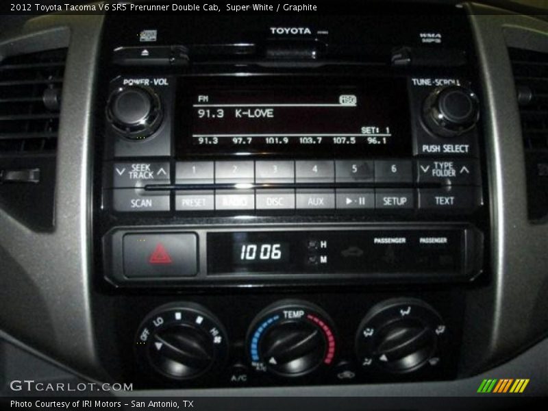 Super White / Graphite 2012 Toyota Tacoma V6 SR5 Prerunner Double Cab