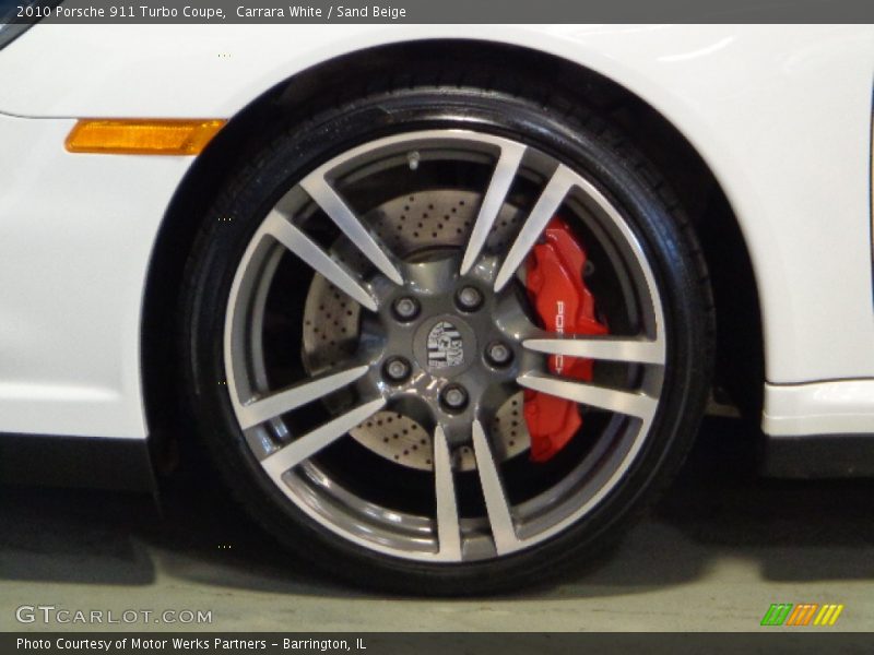 Carrara White / Sand Beige 2010 Porsche 911 Turbo Coupe