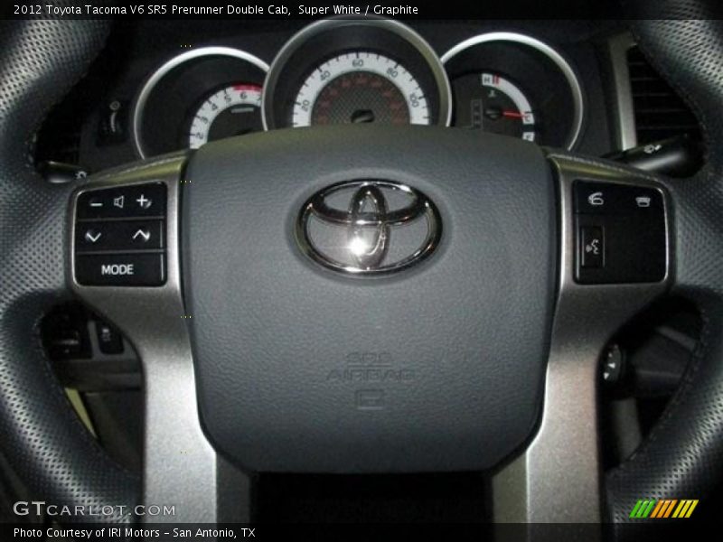 Super White / Graphite 2012 Toyota Tacoma V6 SR5 Prerunner Double Cab