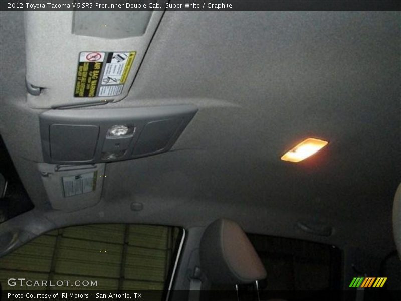 Super White / Graphite 2012 Toyota Tacoma V6 SR5 Prerunner Double Cab