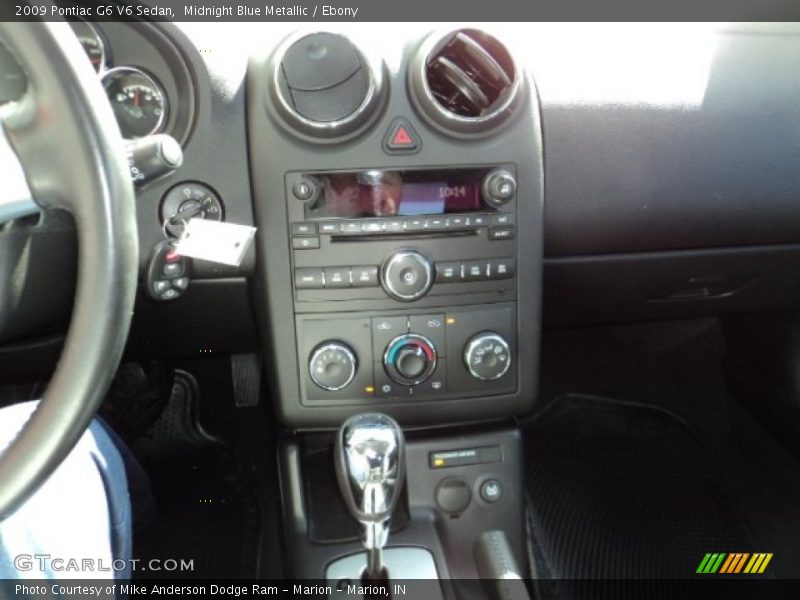 Midnight Blue Metallic / Ebony 2009 Pontiac G6 V6 Sedan