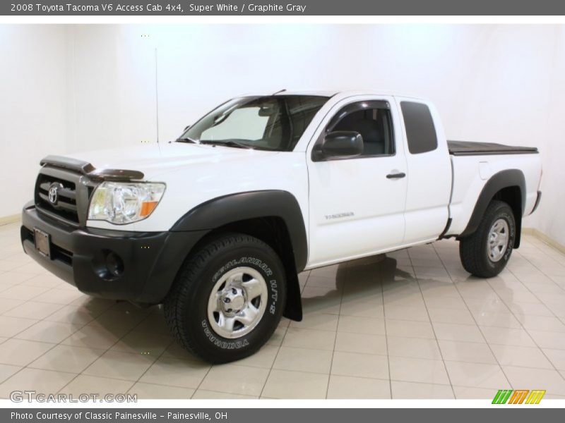 Super White / Graphite Gray 2008 Toyota Tacoma V6 Access Cab 4x4