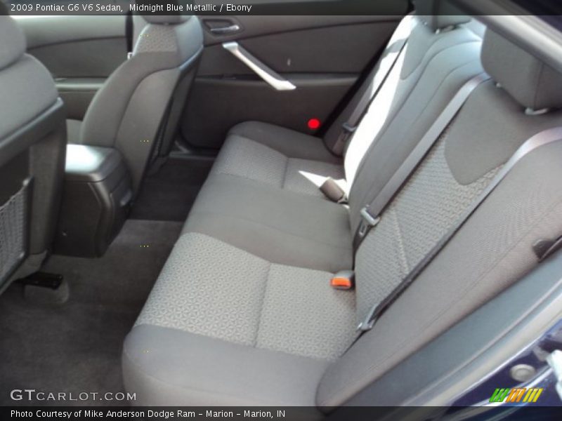Midnight Blue Metallic / Ebony 2009 Pontiac G6 V6 Sedan